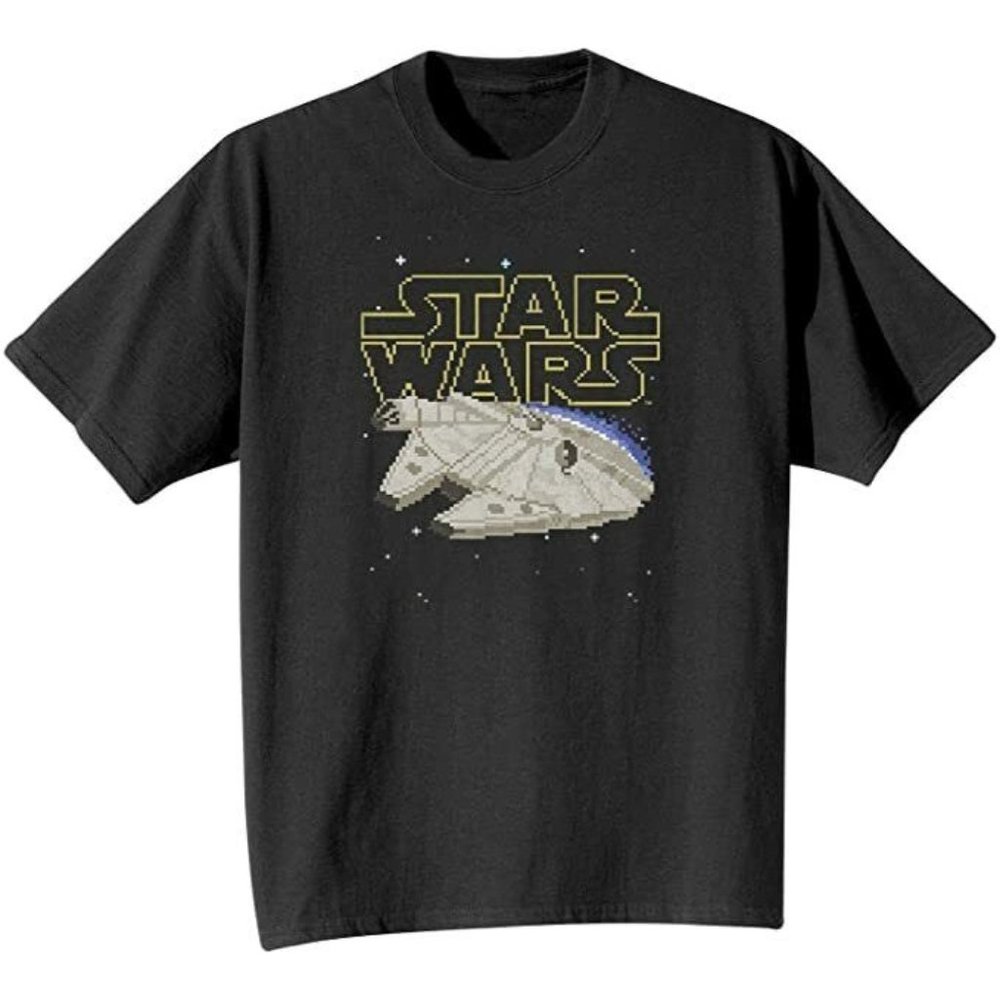 DELTA PRO WEIGHT - Men's Star Wars Falcon Squared T-Shirt, Black, Small, NWT